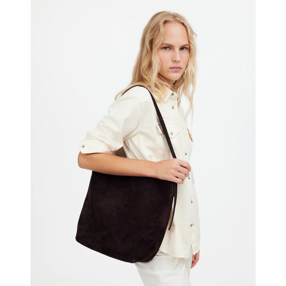 Madewell Women's The Essential Bucket Tote Bag Dark Carob Brown One Size NWT